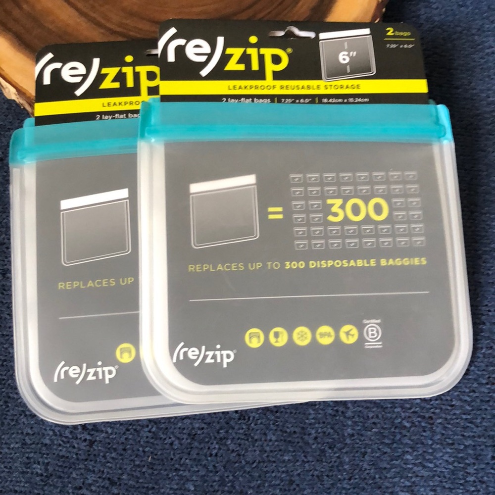 Re Zip leakproof reusable storage bags